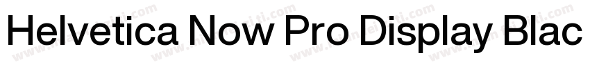 Helvetica Now Pro Display Black字体转换